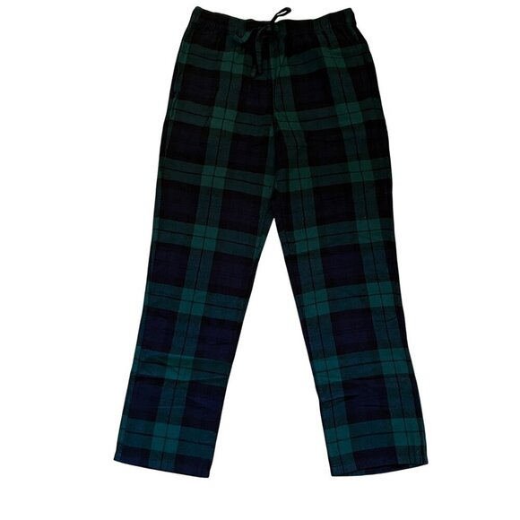 J. Crew Flannel Pajama Pants in Green Medium New Mens - Picture 2 of 6